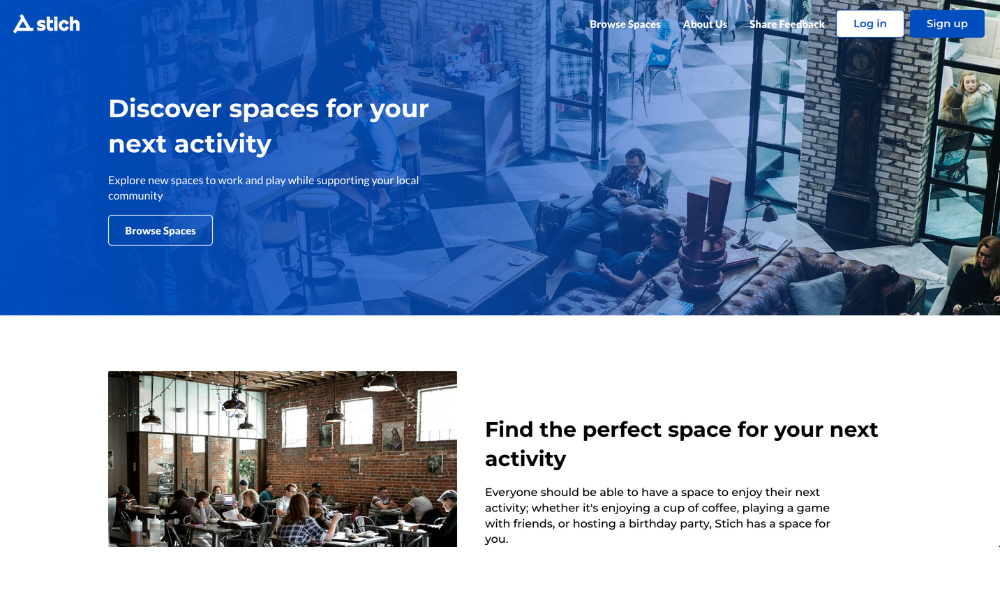 Stich homepage